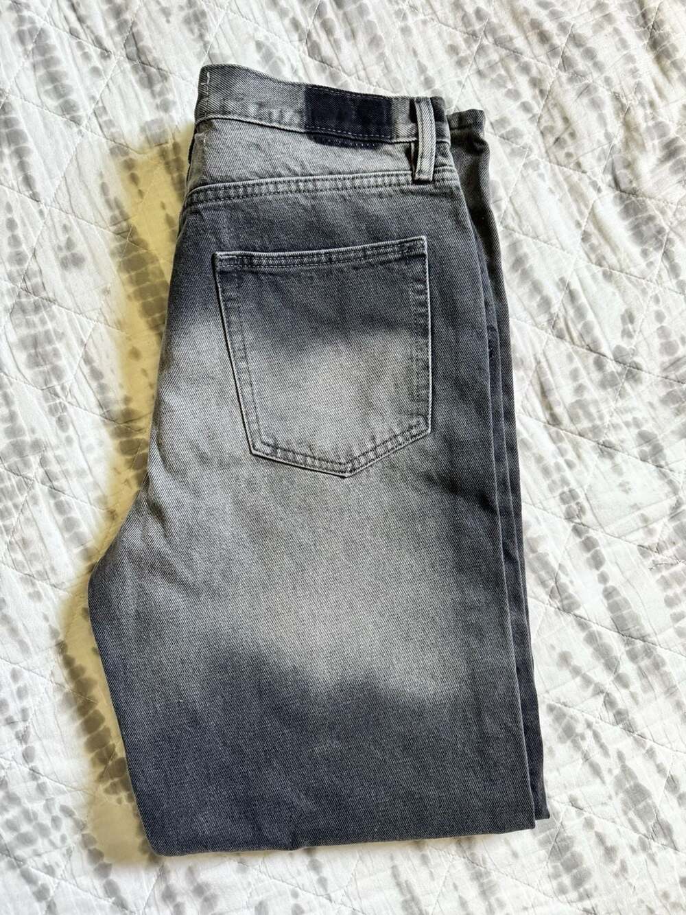 BDG Sun-Faded Grey Relaxed Fit Straight Leg Jeans
